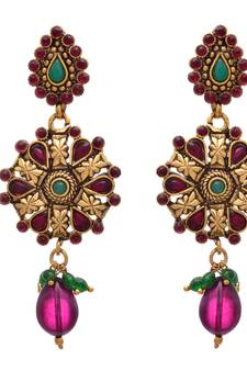 Pink gold plated  earrings