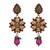 Pink gold plated  earrings