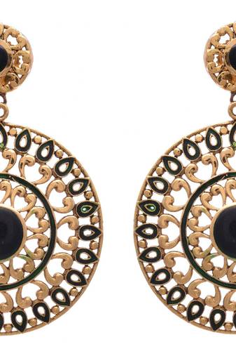 Green gold plated  earrings