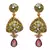 JFL - Stunner Designer One Gram Gold Plated Diamond Purple Earring for Women