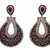 JFL- Exquisite Designer Red & Green One Gram Gold Plated Meenakari Austrian Diamond Earring