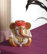 Gold work Ganesh with turban