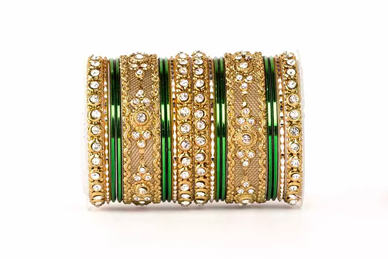 Green Zircon   Enamel Bangles And Bracelets