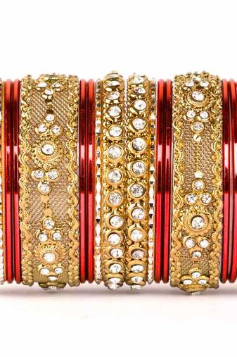 Red Zircon   Enamel Bangles And Bracelets