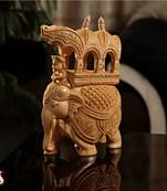 Skillfully Carved Elephant Statuette