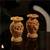 Pair Of Carved  Floral Vases