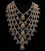 Kundan Pearl Pachlada Rani Haar Necklace