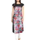 multicolor Faux Crepe printed kurti