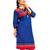 Blue cotton printed kurti