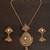 22 Crt Gold Plated Set In Dull Finish With Kundan Setting