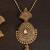 22 Crt Gold Plated Set In Dull Finish With Kundan Setting
