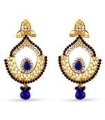 Exclusive Blue Drop Designer Dangle Earrings Gorgoeus For Party Wear
