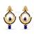 Exclusive Blue Drop Designer Dangle Earrings Gorgoeus For Party Wear