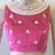 Classy pink velvet blouse.Handwork Velvet stitched blouse