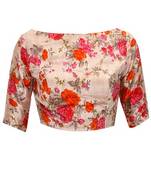 Multi color raw silk unstitched blouse Export Quality