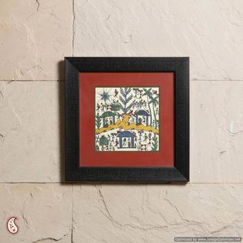 A Fascinating Frame With Warli Painting 1
