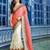 white plain georgette saree with blouse