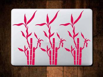 Bamboo laptop decal 1