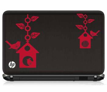 Bird house laptop decal 2