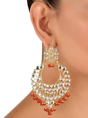 Kundan Embellished Dangler Earrings 217ED28 2