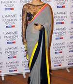 Kajol Grey Beauty Bollywood Replica Saree