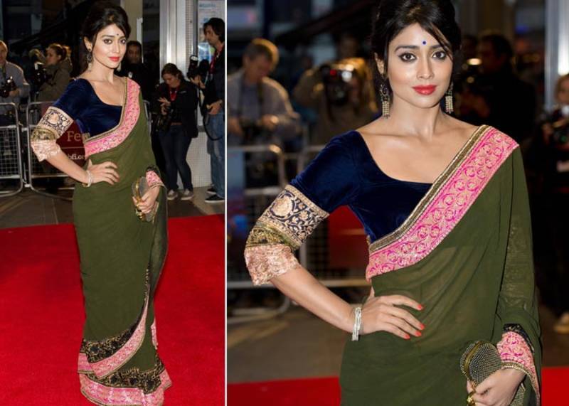 Shreya Saran Bollywood Replica Saree