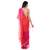 Red/Pink Shaded Zari Saree with Intricate Aari and Tari Work Peacock Motif and Blouse Piece