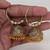 Rajasthani Gold Plated Gold Colour Beads Fashion Jhumka Style Earring Jewellery