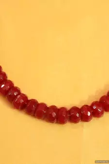 Single Line Ruby Necklace Set