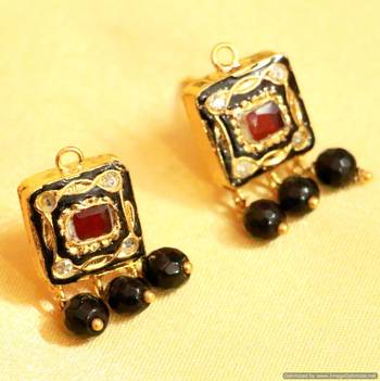 Black Onyx Navratan Necklace Set 3