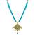 Rajasthani Firozi Thewa Pendant Set