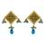 Rajasthani Firozi Thewa Pendant Set