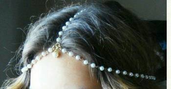 Mother of pearls ethnic looking matha patti 1