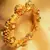 Gold Plated Navratna Royal Broad Sideopen Kara