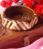 brown Wooden look bangle