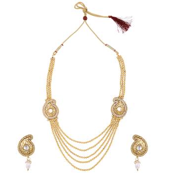 White polki necklace sets 1