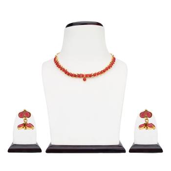 Pink polki necklace sets 2