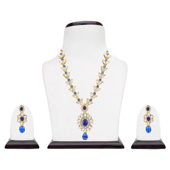 Blue polki necklace sets 2
