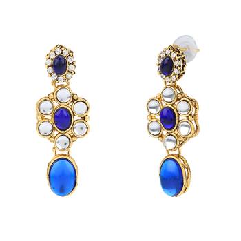 Blue polki necklace sets 3