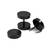 Earrings for Men Boys Studs Black BarBell Dumbell Piercing Bali by BeBold
