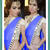 Jai Mata Di Creation R Blue  Georgette Mirraw Work Lace Saree
