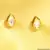 Pear Shaped Kundan Meenakari Studs
