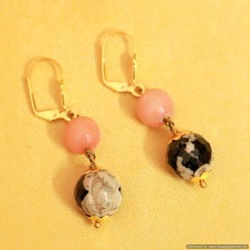 Semi Precious Dangling Earrings 1