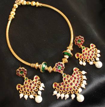 Gorgeous Unque Temple Jewel Set Dj04301 1