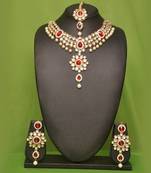 Red Color Kundan Necklace Set By APCreation