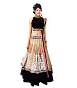 Chiku embroidered georgette unstitched lehenga choli