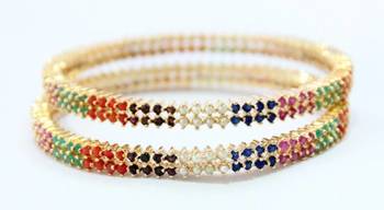 Multi Colour Stone Studded Bangle 2