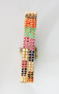 Multi Colour Stone Studded Bangle 3