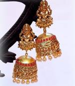 Gold plated jhumkas
