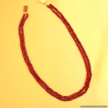 Ruby Semi Precious Fine Necklace 1